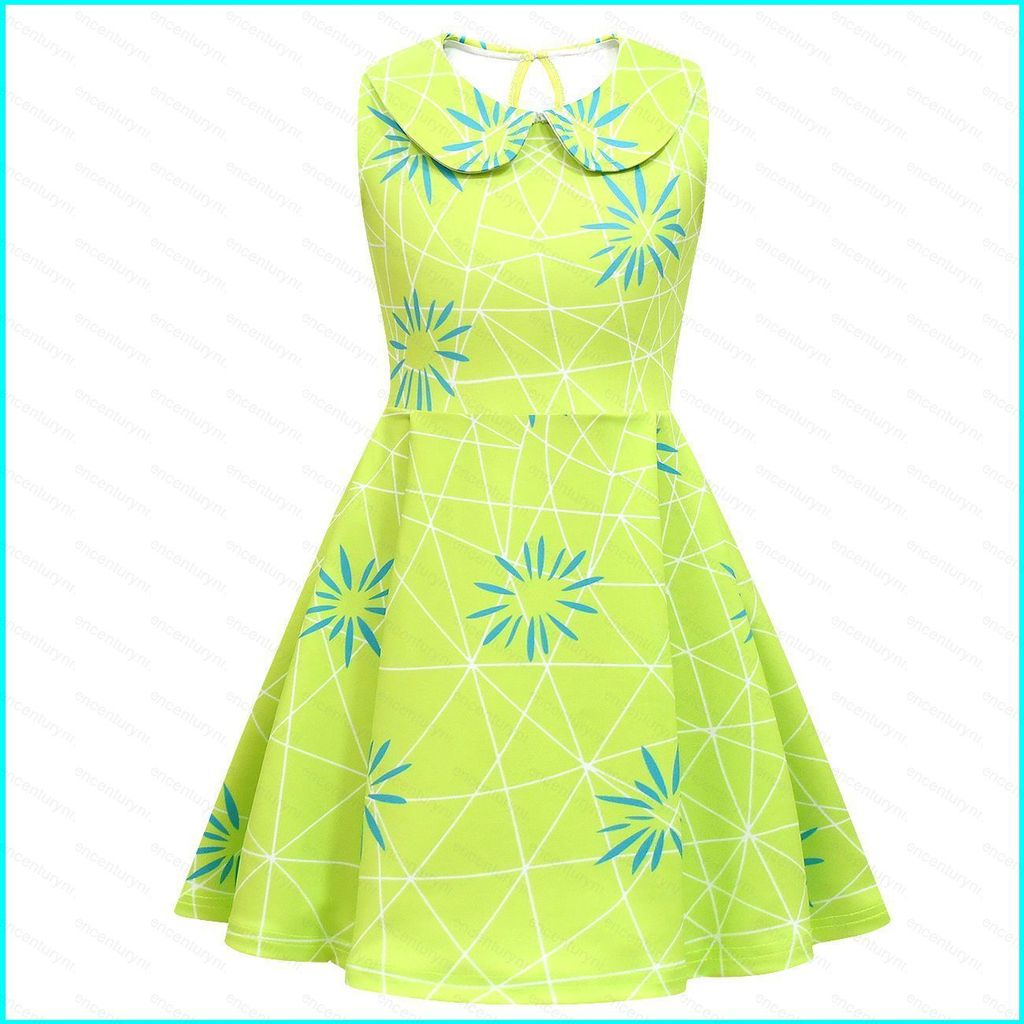 GN 2 Cái / bộ Inside Out 2 Joy Cosplay vải 3D váy mùa hè cho trẻ em bé gái túi trang phục dự tiệc Ha