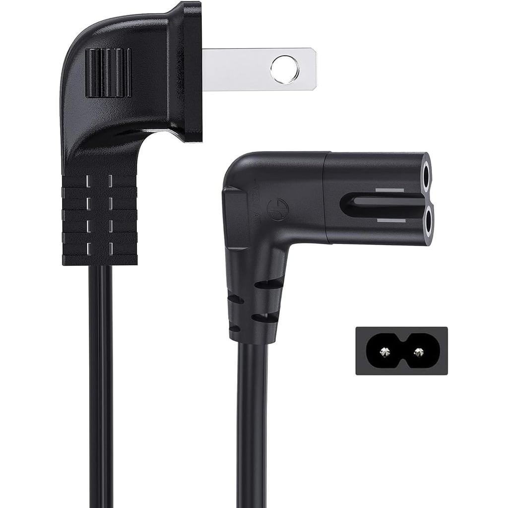 Cáp Nguồn TV 10FT Cho LG TV 24 "28" 32 "40" 43 "48" 49 "50" 55 "60" 65 "75" 80 "85" Inch, 90 Độ Góc 