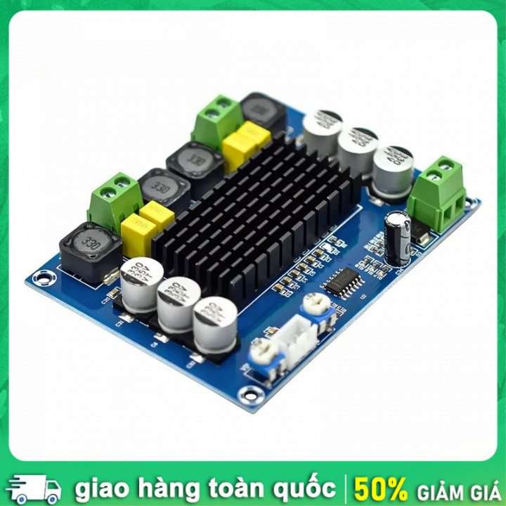 Khuếch đại Class D 2 kênh 120W+120W - Nguồn linh hoạt 12V-24V, ứng dụng rộng rãi