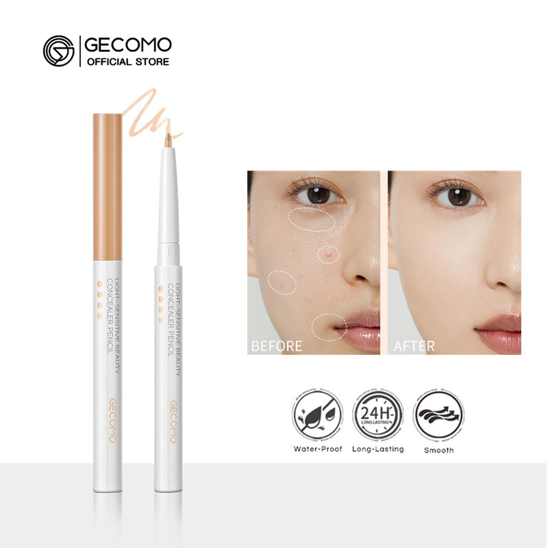 Bút chì che khuyết điểm GECOMO Bảo hiểm toàn diện Blemishes Bút che khuyết điểm chống thấm nước