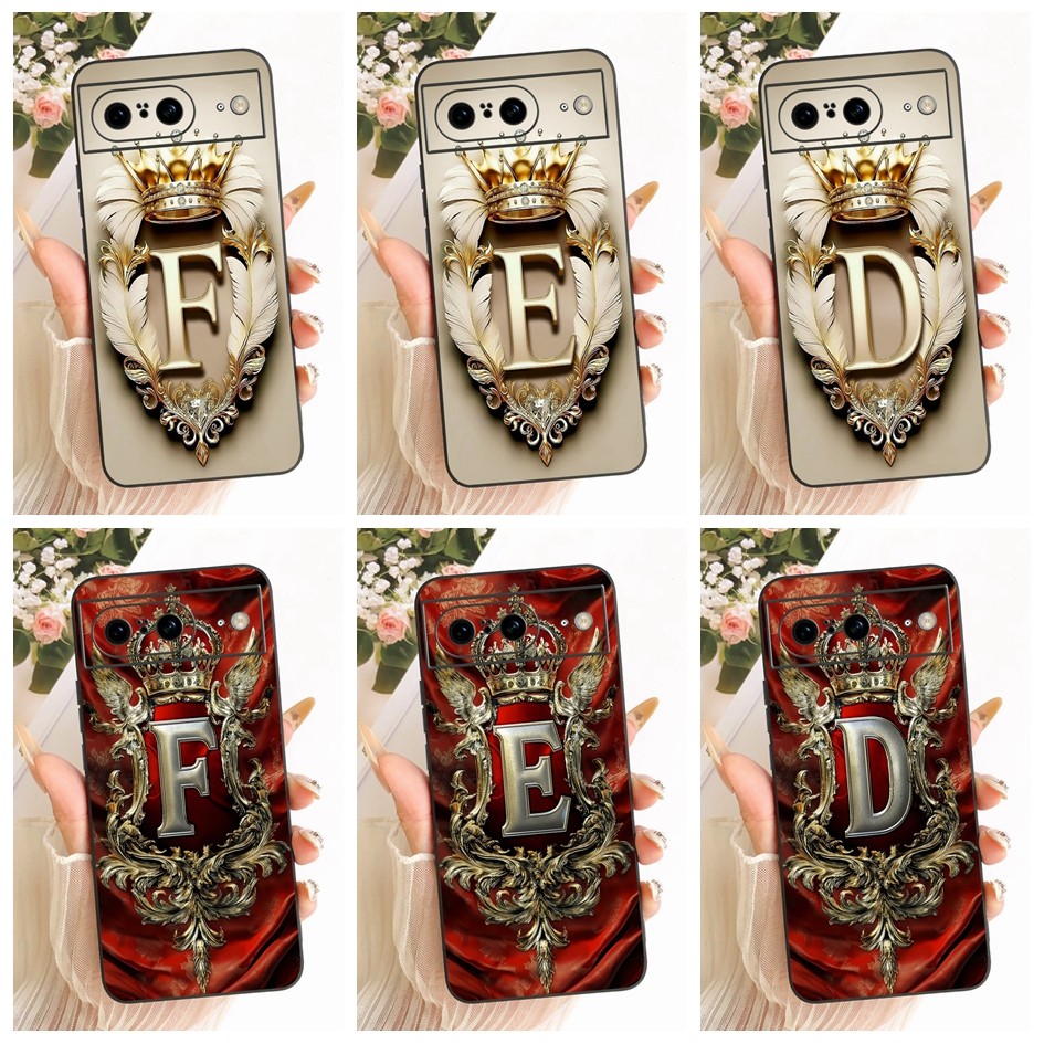 Dành Cho Google Pixel 8 Vỏ GKWS6 G9BQD Thái Sang Trọng Chữ Cái Silicon Mềm Ốp lưng Cho Google Pixel 