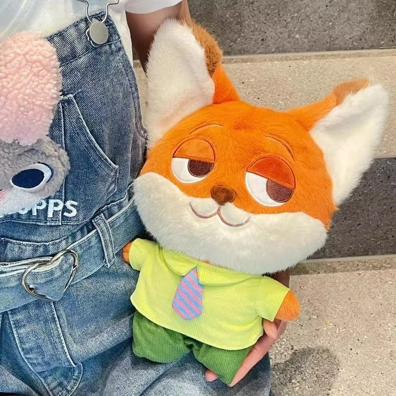 30CM Zootopia Mềm Mại Sang Trọng Judy Búp Bê Cáo Nick Búp Bê Sang Trọng Đồ Chơi Bé Gái Quà Tặng Slot