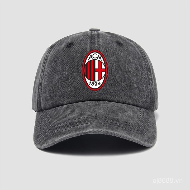 Mũ bóng chày nam nữ thương hiệu Juventus và AC Milan, thiết kế tươi mới che nắng
