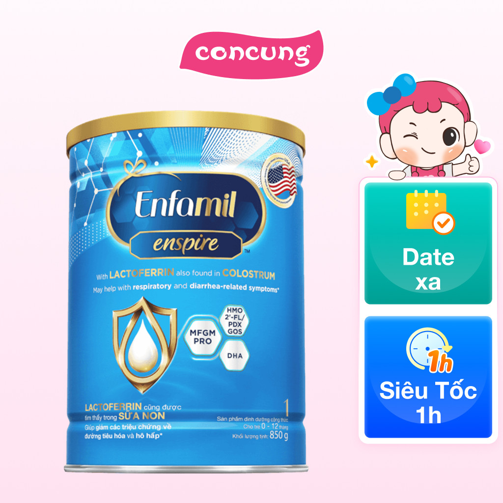 SPDDCT Enfamil Enspire 1 cho trẻ 0 - 12 tháng 850g