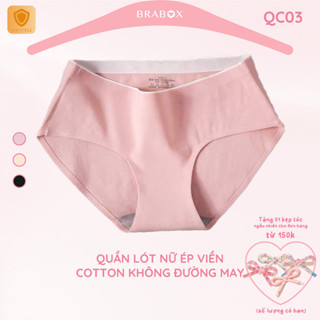 Quần lót nữ ép viền quần lót cotton không đường may QC03 BRABOX 