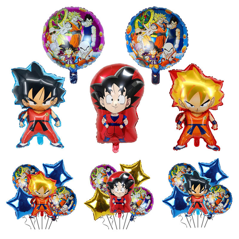 Phim hoạt hình Dragon Ball Ball Ball Balloon, Monkey King Nhôm Film Balloon, Sắp xếp trang trí nền t