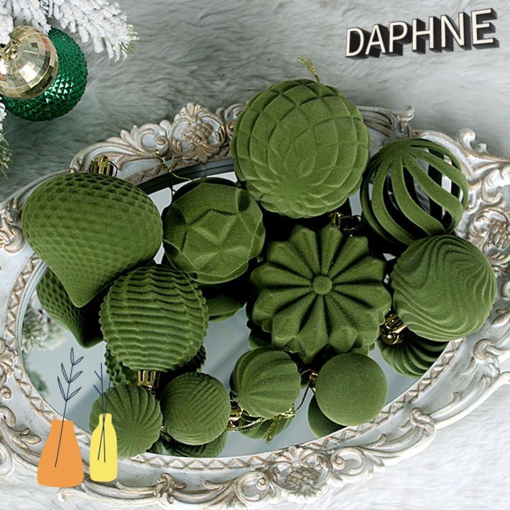 DAPHS 48 Pcs Christmas Ball Ornament Set Plastic Christmas Tree Hanging Balls High Quality 7 Colors 