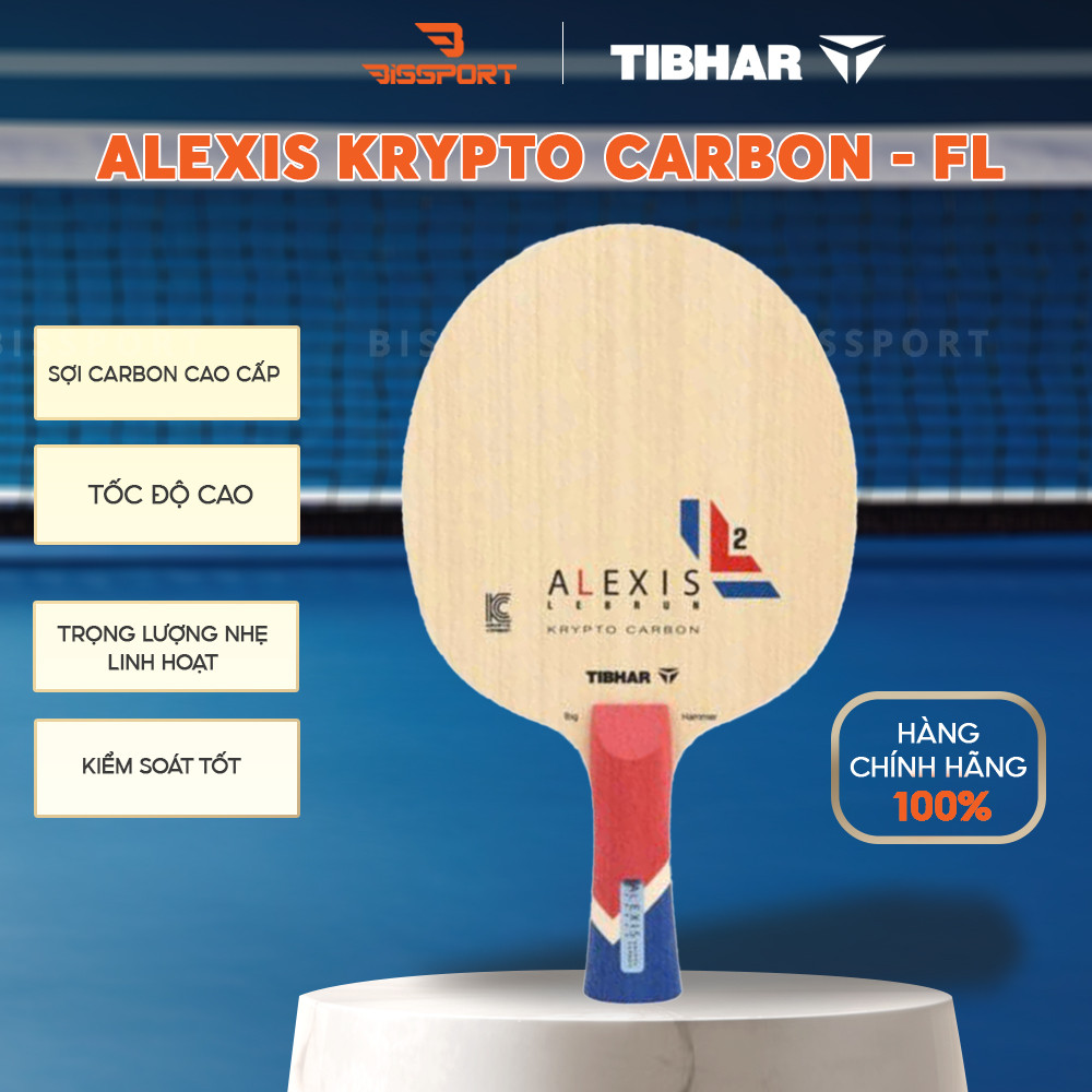 Cốt Vợt Bóng Bàn Tibhar ALEXIS Krypto Carbon - FL Chính Hãng - Kiểm Soát Tốt - Tấn Công Mạnh Mẽ - Nh