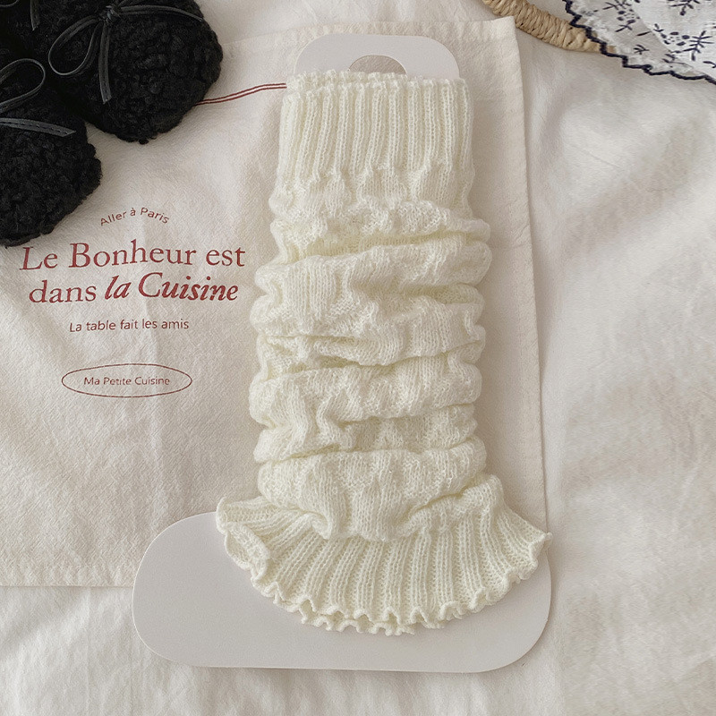 [OK Sports Life] Tất cọc họa tiết gai dầu Tất dệt kim phong cách mùa thu dành cho nữ Vỏ chân Nhật Bả