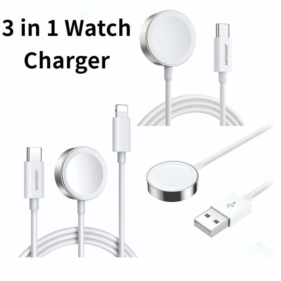 Bộ sạc đồng hồ 3 trong 1 Type C chính hãng cho Aple Watch USB Aple Watch Cáp sạc đồng hồ Cáp đế sạc 