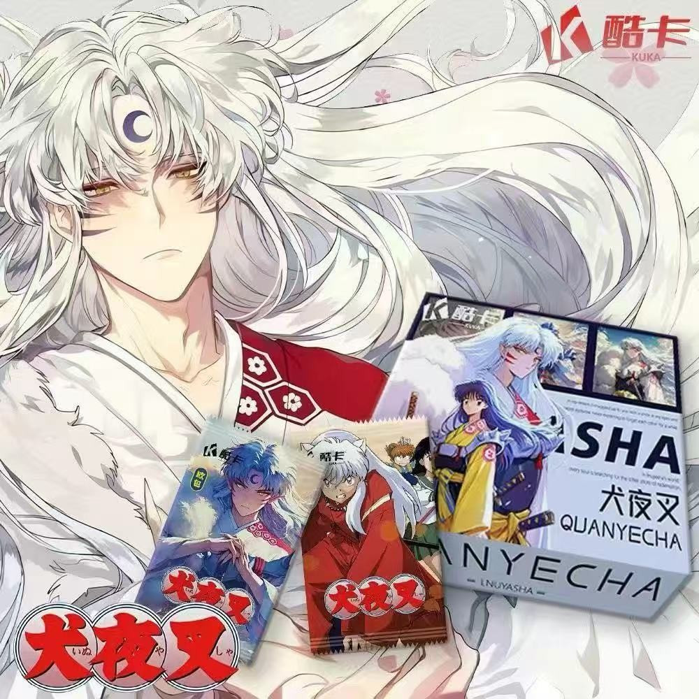 [Trọn hộp 12 gói 24 tờ] Thẻ mát mẻ Inuyasha Bộ sưu tập Thẻ Anime Hàng hóa
