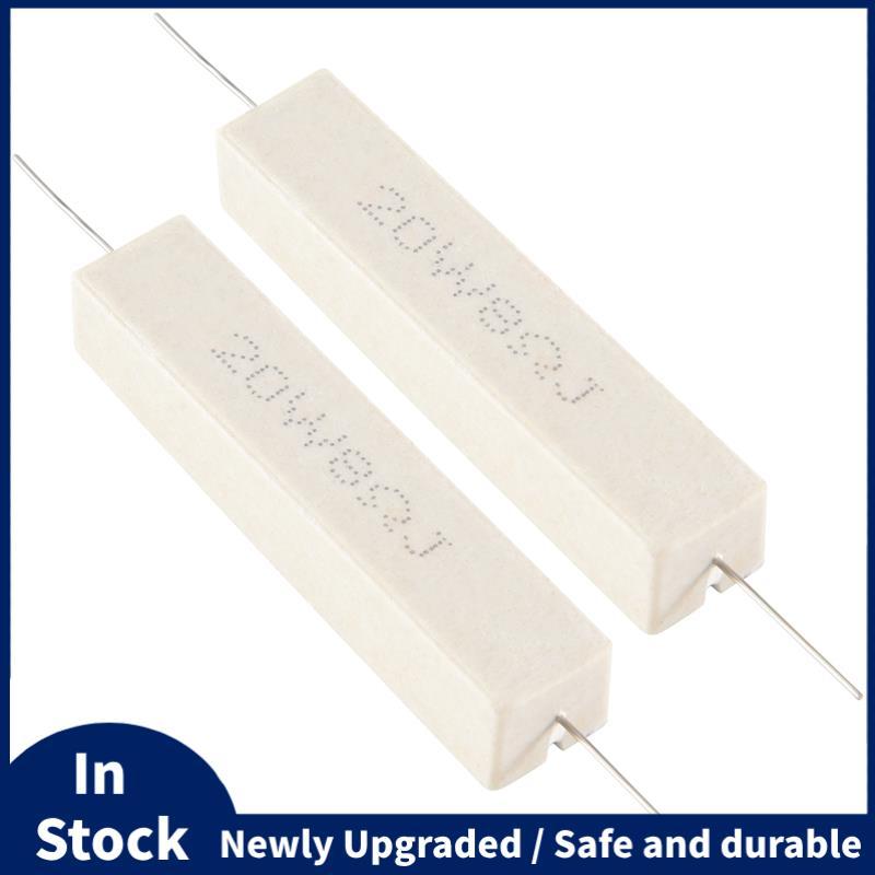 2 Chiếc Điện Trở Xi Măng Vết Thương Dây 8 Ohm 20W 5%