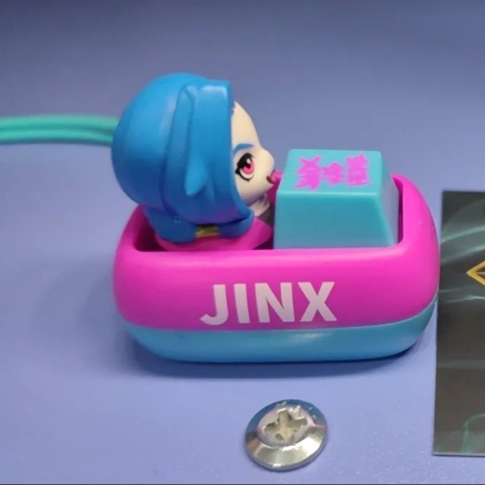 Liên Minh Huyền Thoại Keycap Mù Hộp Keycaps 3D Dễ Thương Sáng Tạo Dễ Thương MX Switch Nhân Vật Anime