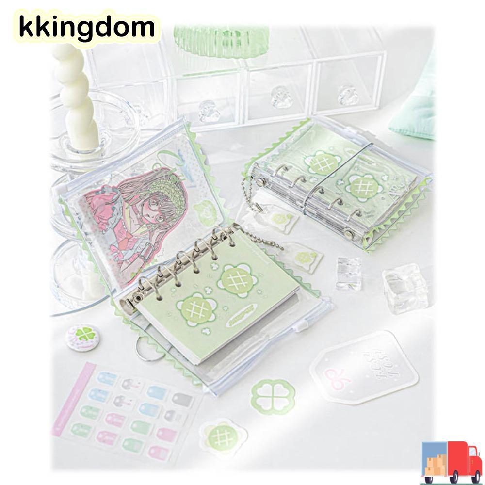 KKINGDOM Loose Spiral Notebook, Mini PVC Dress-up M5 Binder Journal Book, Ins Style Nhiều Màu Sắc DI