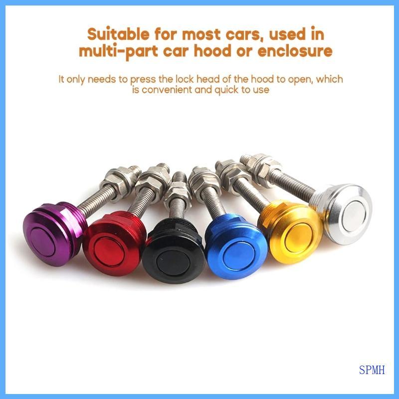 22mm Quick Release Lock Latch Bumper License Plate Lock Clip Push Button Durable