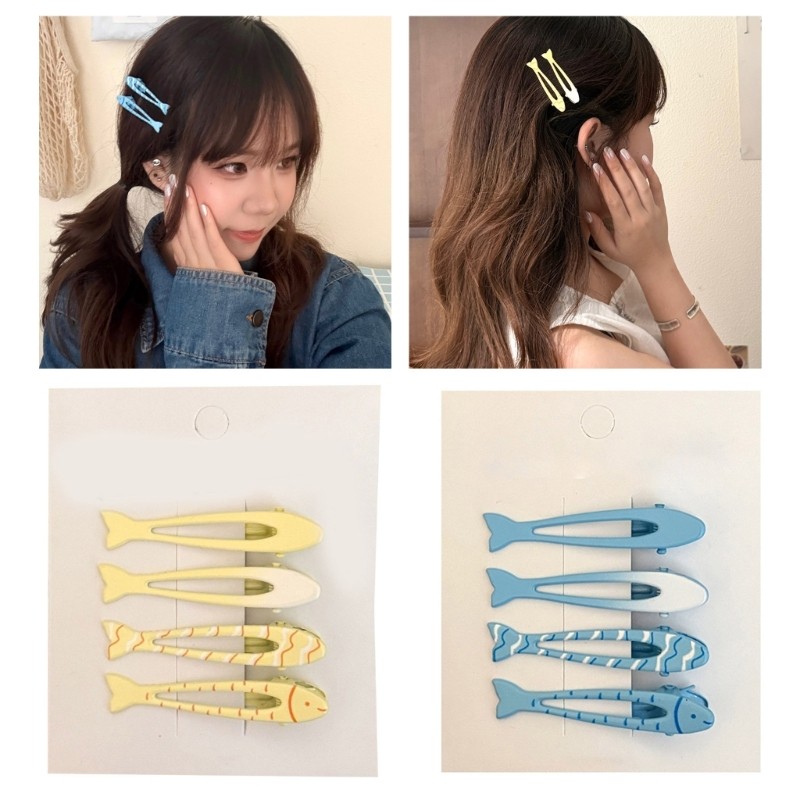 GOO Kẹp Tóc Barrette Kẹp Tóc Thời Trang Kẹp Tóc Xây Dựng Cá Barrette