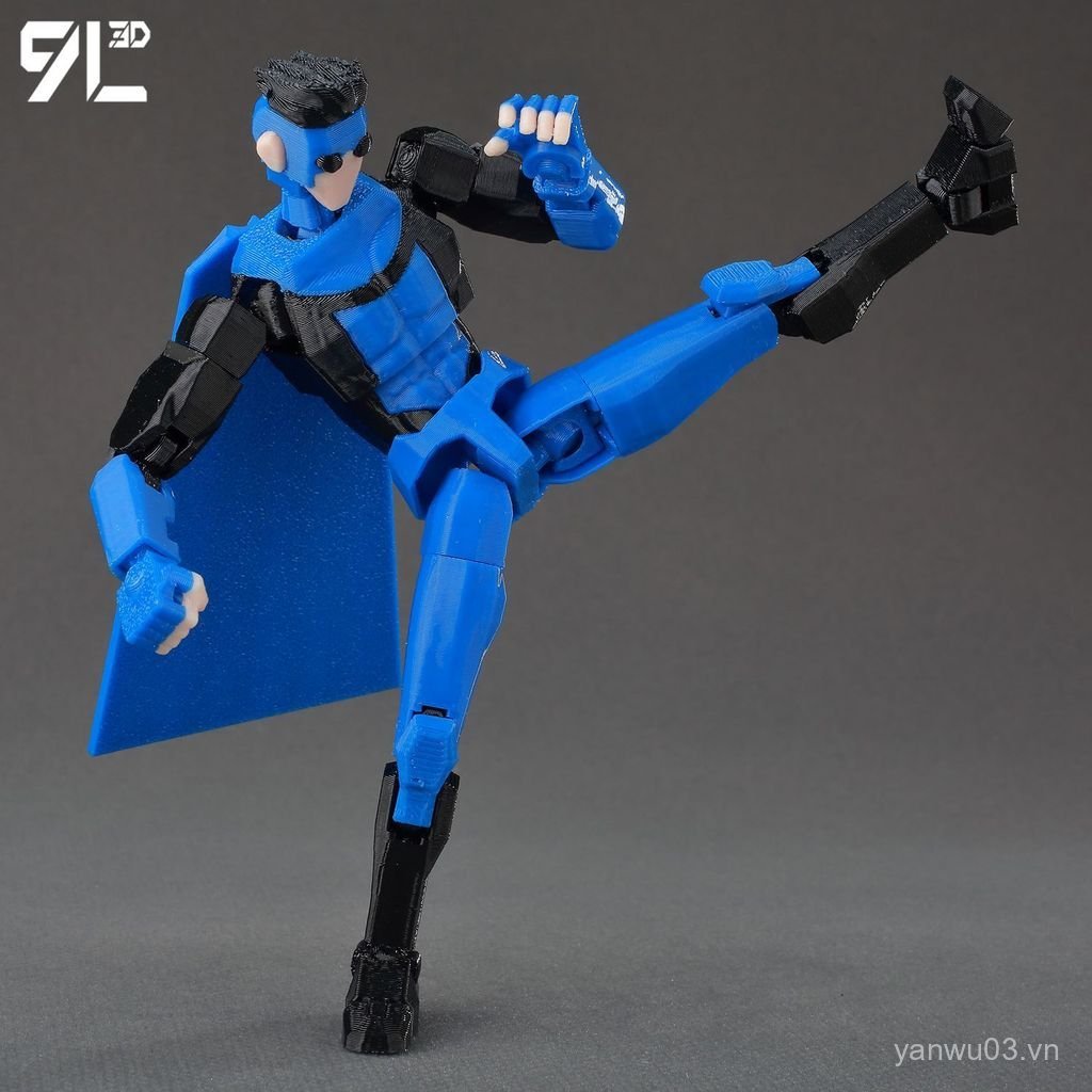 Sản phẩm mới In 3D Hình hành động chung Invincible Boy Hero Black Blue Mark Dummy13 Lucky t13 Quà tặ