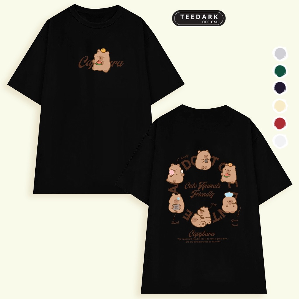 Áo Thun Nam Nữ, Áo Phông Unisex By TEEDARK Mã Capy Friendly Chất Cotton Mềm Mịn Form OverSize