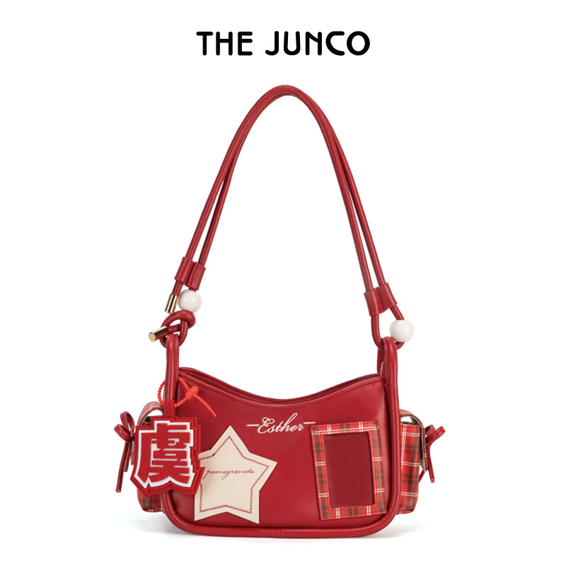 The Junco Túi xách đơn giản túi xách tay nách độc đáo túi xách đeo chéo cao cấp