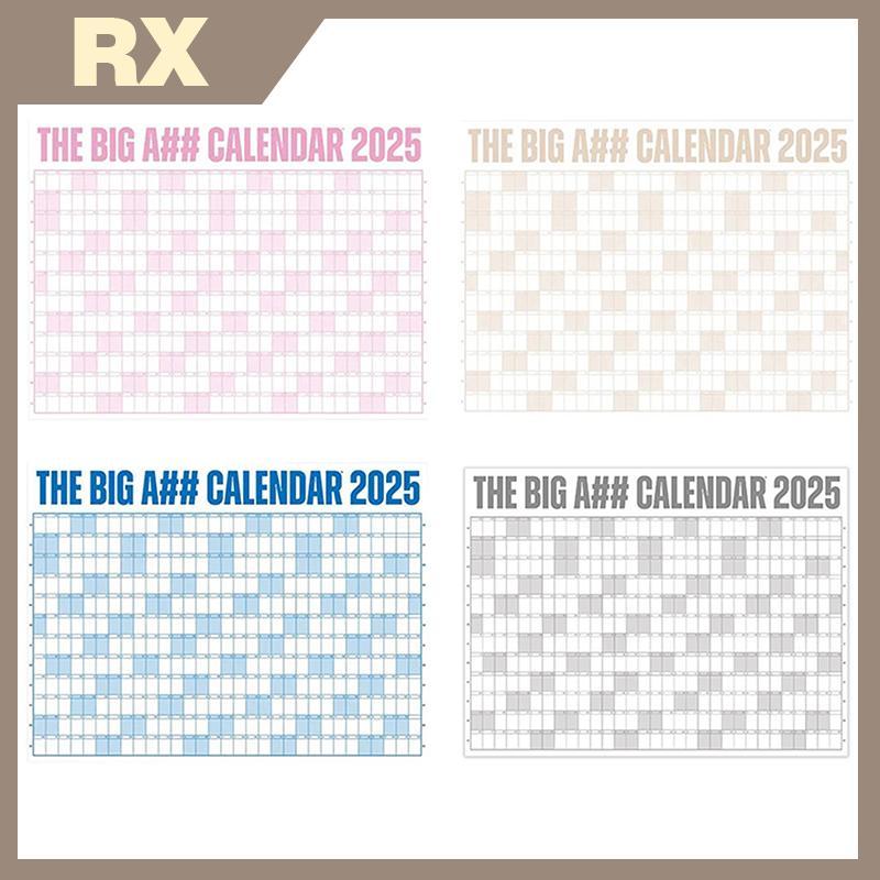 Lịch treo tường rỗng 2025 Lịch xóa khô lớn cho tường, Công cụ lập kế hoạch lịch gia đình 1 năm, Sử d