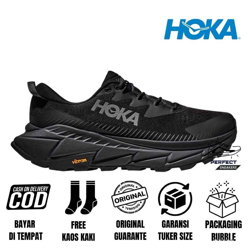 SEPATU TRAILRUN HIKING HOKA SKYLINE FLOOT X ĐEN CHÍNH HÃNG CHÍNH HÃNG