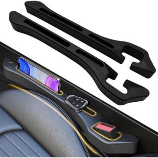 Chất độn khoảng cách ghế ô tô 2 gói, Chất độn phích cắm khoảng cách ghế ô tô đa năng 2 trong 1, lấp đầy khoảng cách giữa ghế và bảng điều khiển, Chất độn khoảng cách ghế Bộ chặn vết nứt ngăn chặn điều rơi cho ô tô SUV T