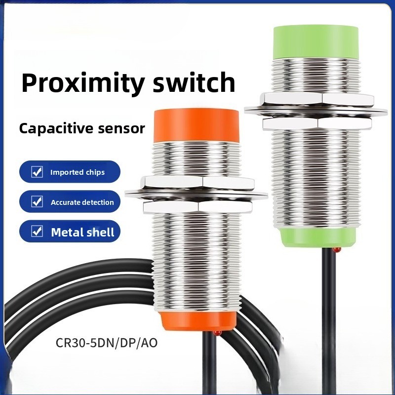CR30-15DN / DP / AO Công tắc tiệm cận điện dung NPN Thường mở M30 Công tắc cảm biến thường đóng PNP