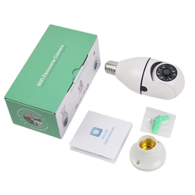 ￼Camera bóng đèn xoay 360 độ - 5.0Mpx FHD1080p hình ảnh chất lượng rõ nét