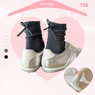  Vớ cotton đính nơ đồng màu BRABOX T08 