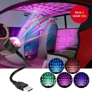  Điều khiển âm nhạc Máy chiếu đèn ngủ LED đầy sao cho ô tô USB - Đèn khí quyển & Đèn trang trí 