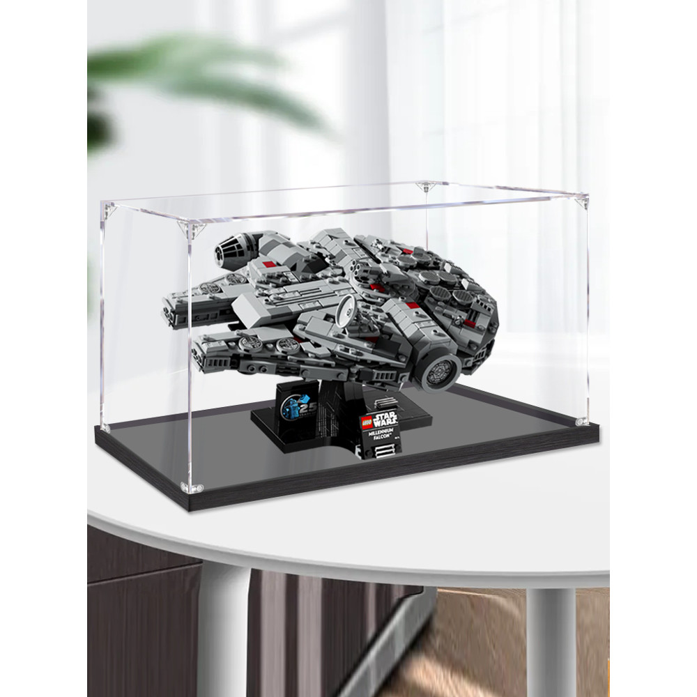 [Hộp chống bụi acrylic] Thích hợp cho Lego 75375 Millennium Falcon Starship Acrylic Hộp trưng bày Đồ