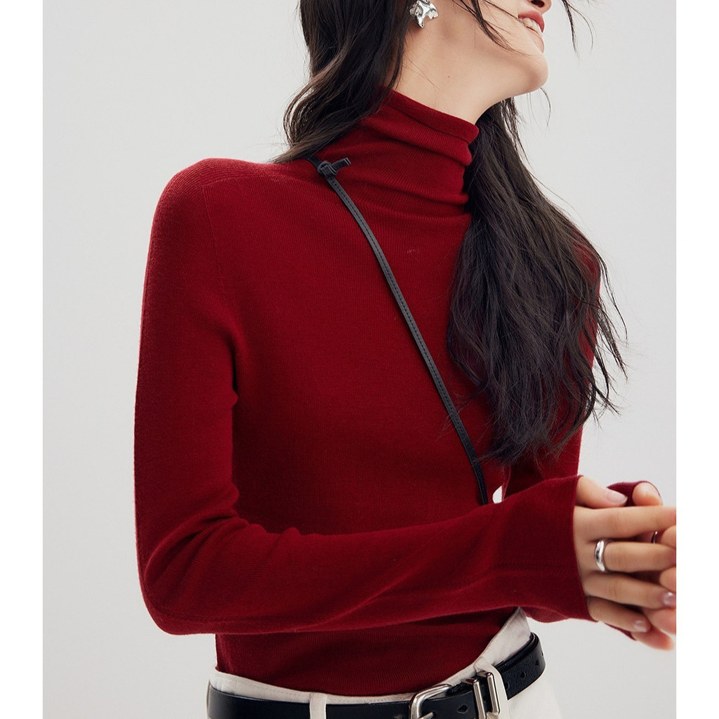 Áo Len One-Piece Cổ Cao Thu Đông - Chất liệu Len UltraFine, May Chính Xác với Kim 18 và Chỉ Sợi Nhỏ