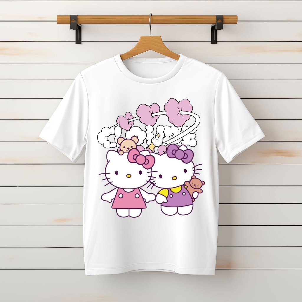 Áo phông, Áo Thun Áo Cộc unisex Nam Nữ, Hello Kitty 85 - Form Xuông [Vietnam FC]