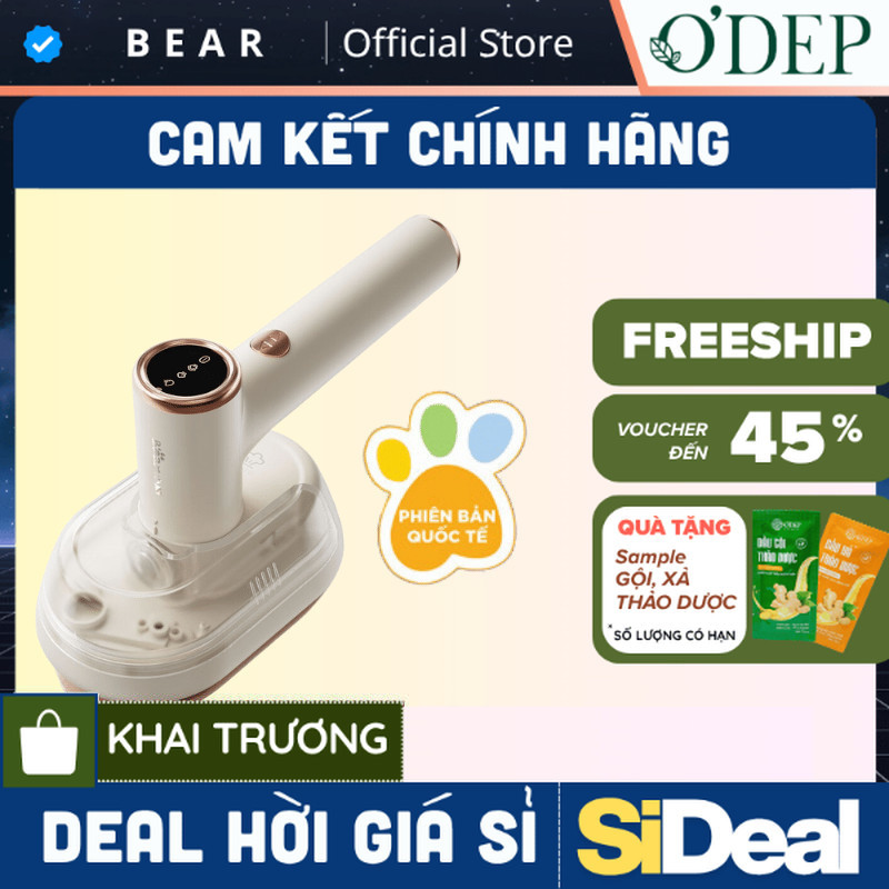 Bàn ủi hơi nước cầm tay Bear 1200W ủi thẳng nhanh mọi loại vải GTJ-A12Z2 - SIDEAL SIO