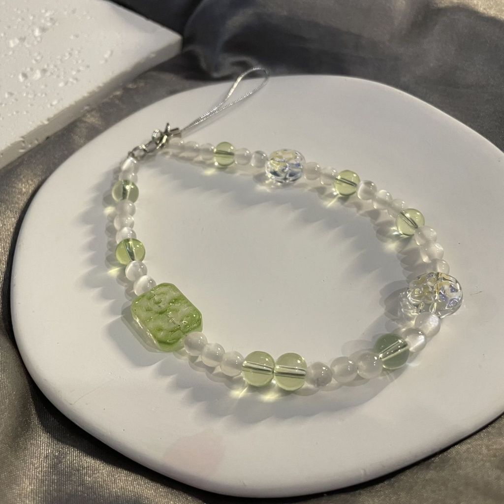 Mùa Xuân Phong Cách Mùa Hè Tính Khí Dây Xích Điện Thoại Di Động Tươi Xanh Trái Cây Xanh Mới Ánh Sáng