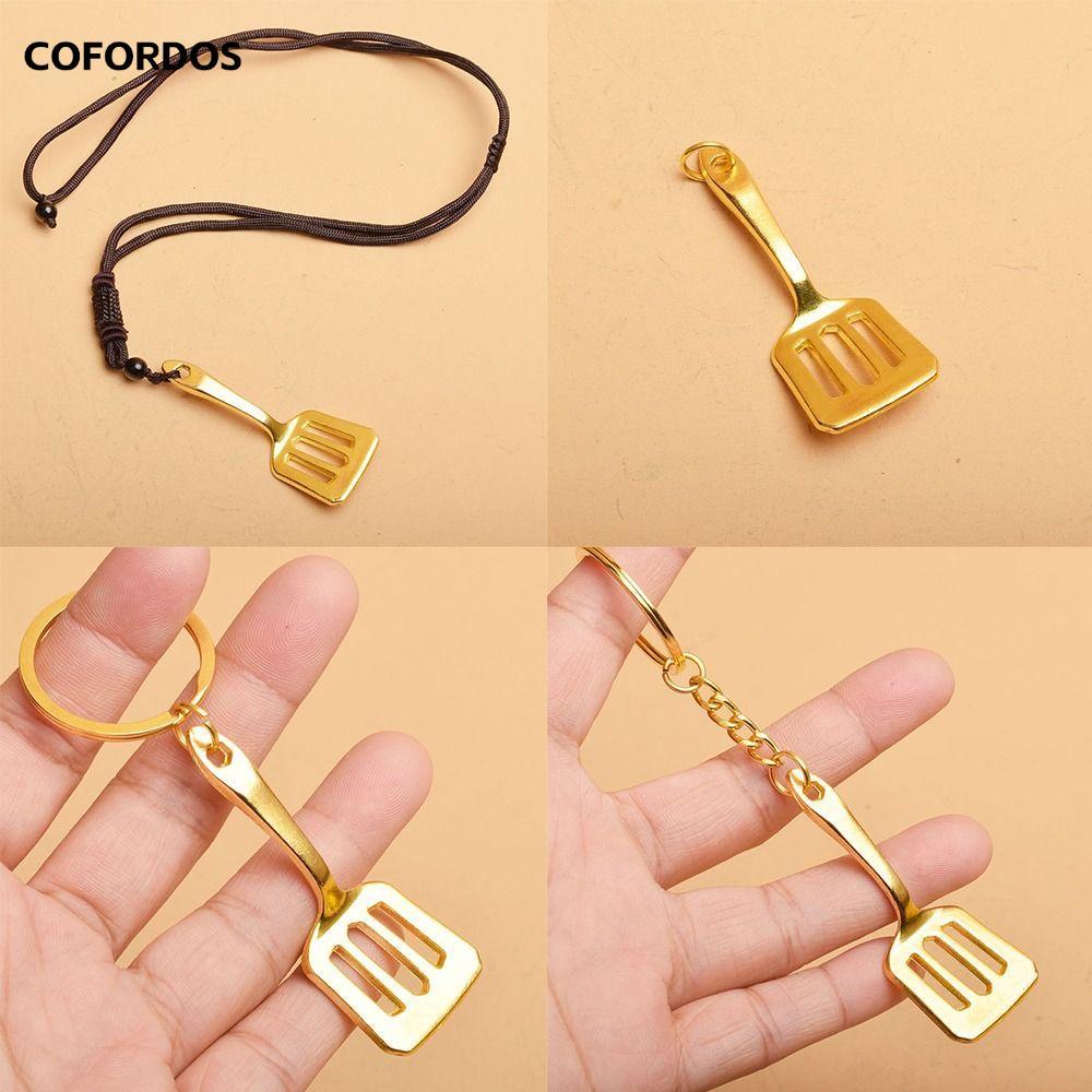 Cofordos Teamfight Tactics Móc khóa, Vòng cổ Móc khóa xẻng vàng tinh tế, LOL TFT Hình trò chơi dễ th