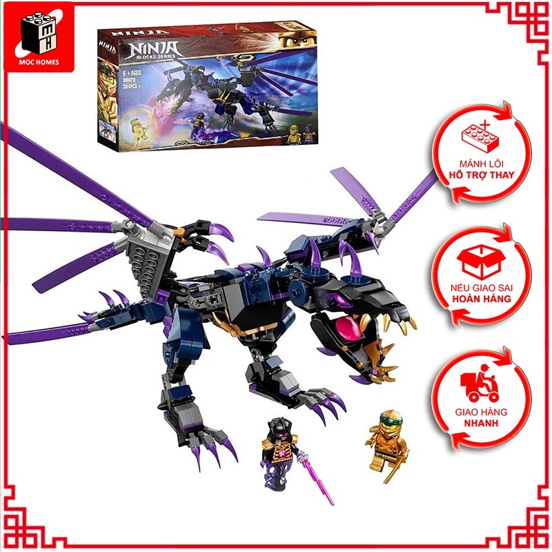 ( Giao ngẫu nhiên ) Đồ chơi lắp ráp Ninjago Overlord Dragon 90020