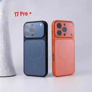   Biến thành 17  Vỏ bảo vệ từ tính mờ bảo vệ ống kính cửa sổ lớn cho iPhone 13 14 15 16 Pro Max 17Air Vỏ cứng chống sốc & nhẹ cao cấp 