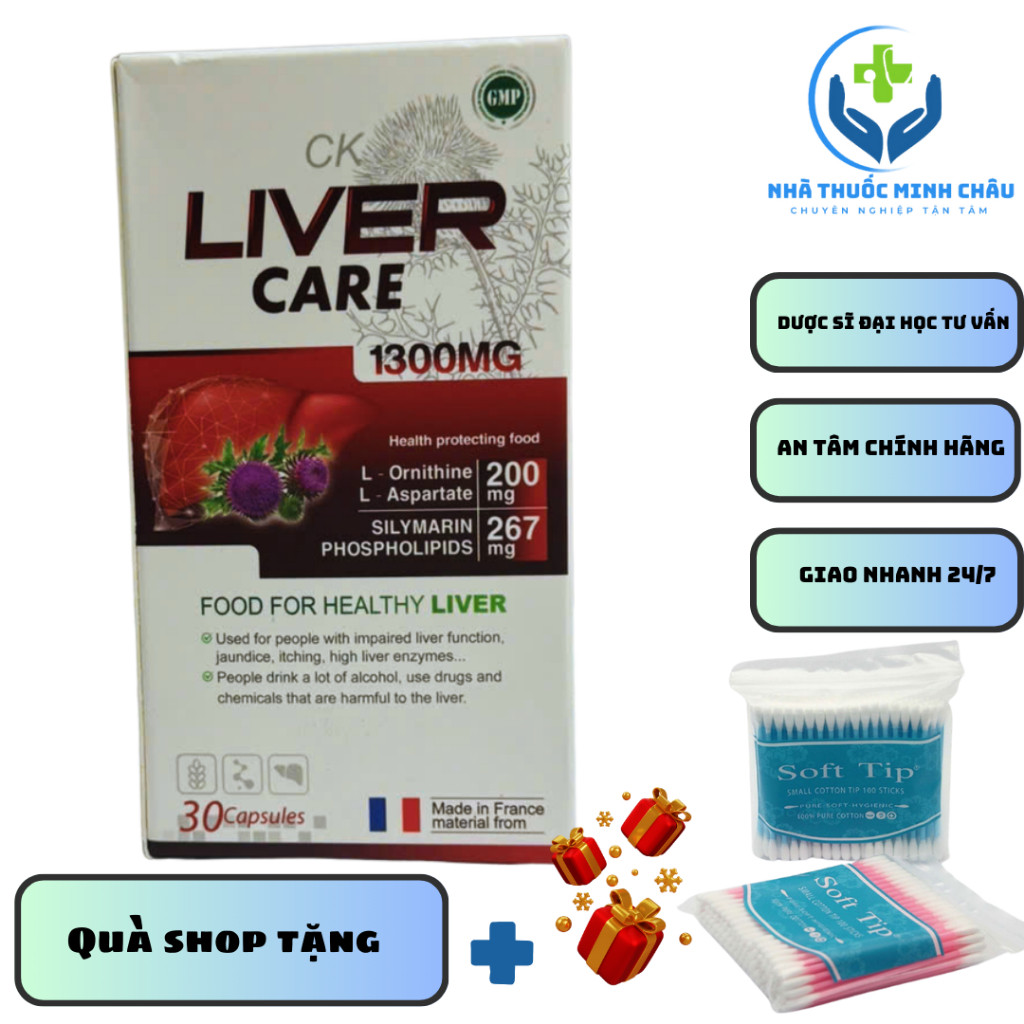 [CHÍNH HÃNG] Viên uống CK LIVER CARE 1300 mg- nhập khẩu từ Pháp