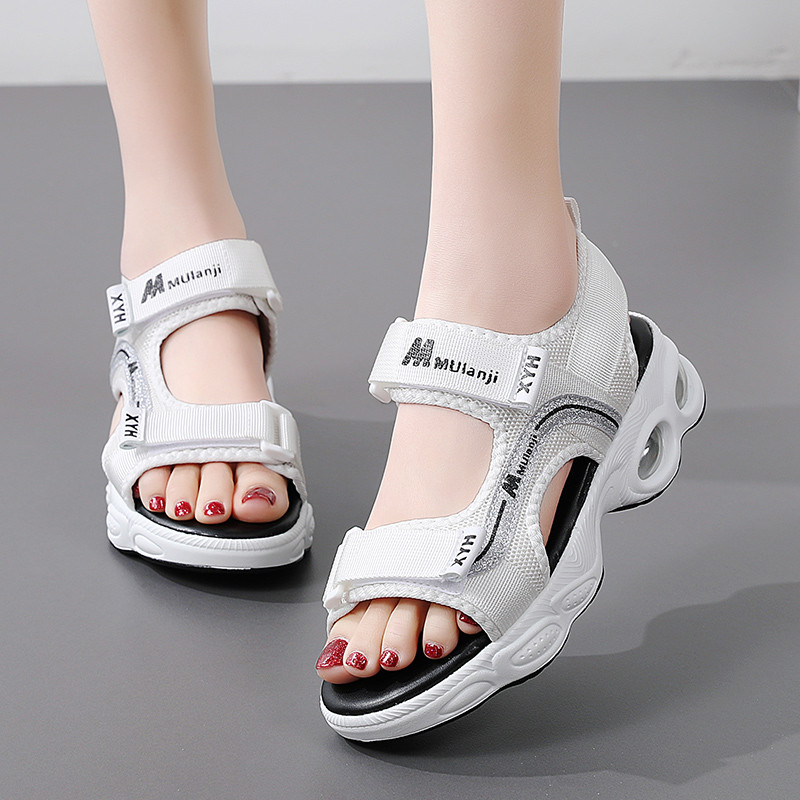 Women's Fashion Korean Style Casual，Heightening Air Cushion Sole Beach Sandals for Women