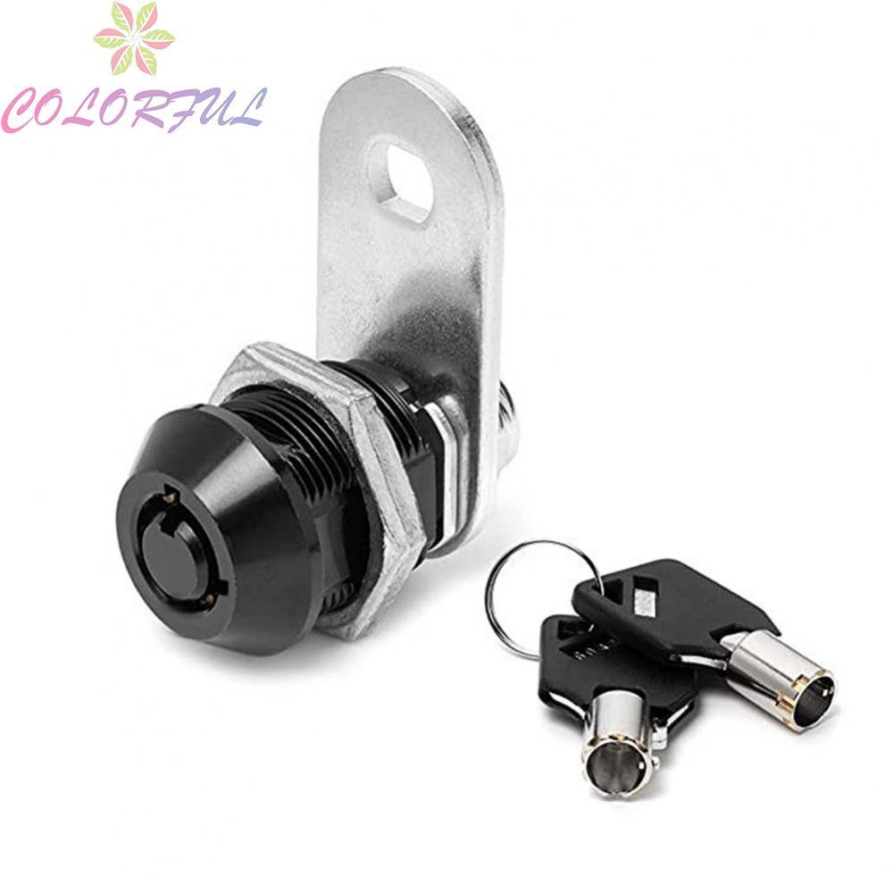 【COLORFUL】Cam Lock 2 Pieces 90 Degrees Alike Mailbox Drawer Furniture Lock High Quality