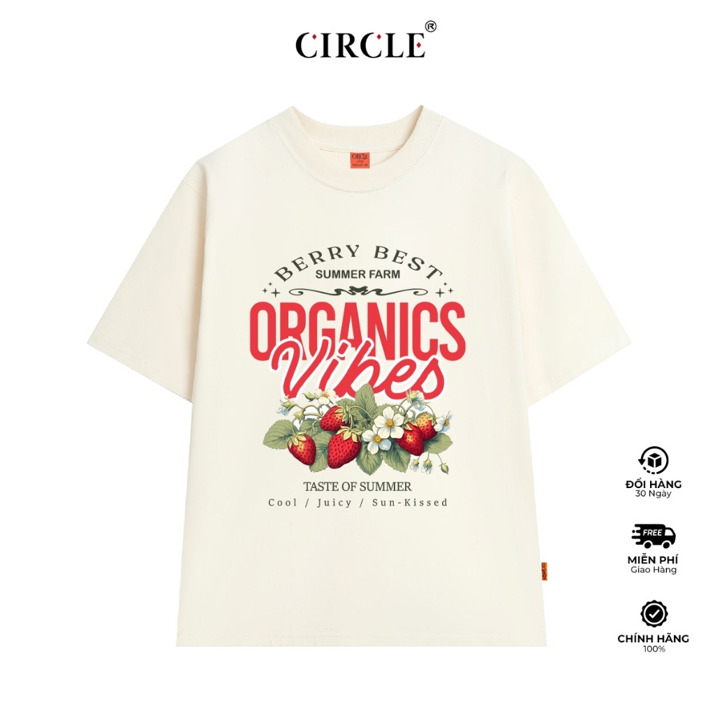Áo thun CIRCLE - ORGANIC VIBES TEE SHIRT Cotton cao cấp - CIRCLE CLO