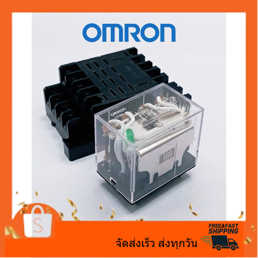 Giao hàng nhanh LY4 LY4N Có Đèn RELAY 12VDC 12VAC 24VDC 48vdc 24VAC 110v 220VAC Ổ Cắm Cho