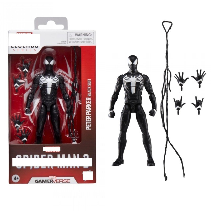 Marvel Marvel Marvel Marvel Legend Series Gamerverse Peter Parker Black Spider-Man Set Box