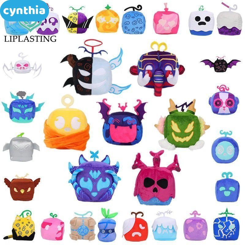 Bojind Bojind Blox Fruit Game Device Mini Doll Japanese Cartoon Style Cute Bloxs Plush Fruit Props D