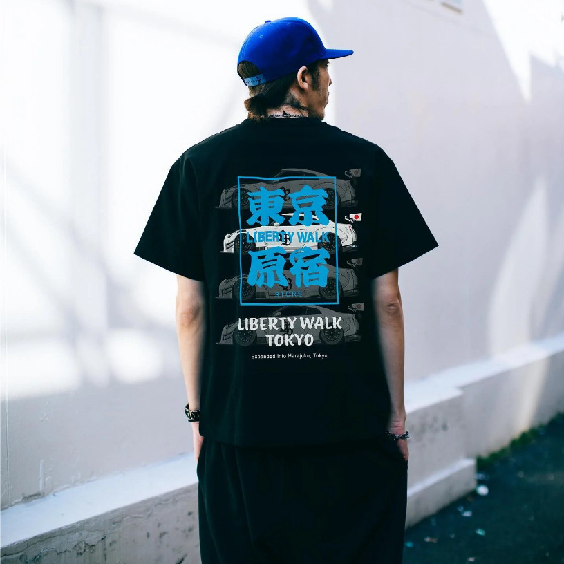 Áo thun đen R35 Liberty Walk