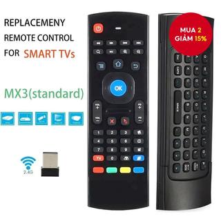  Bàn phím Mini chuột không dây MX3 có điều khiển từ xa hồng ngoại 2,4 GHz cho PC Android TV Box Smart TV 