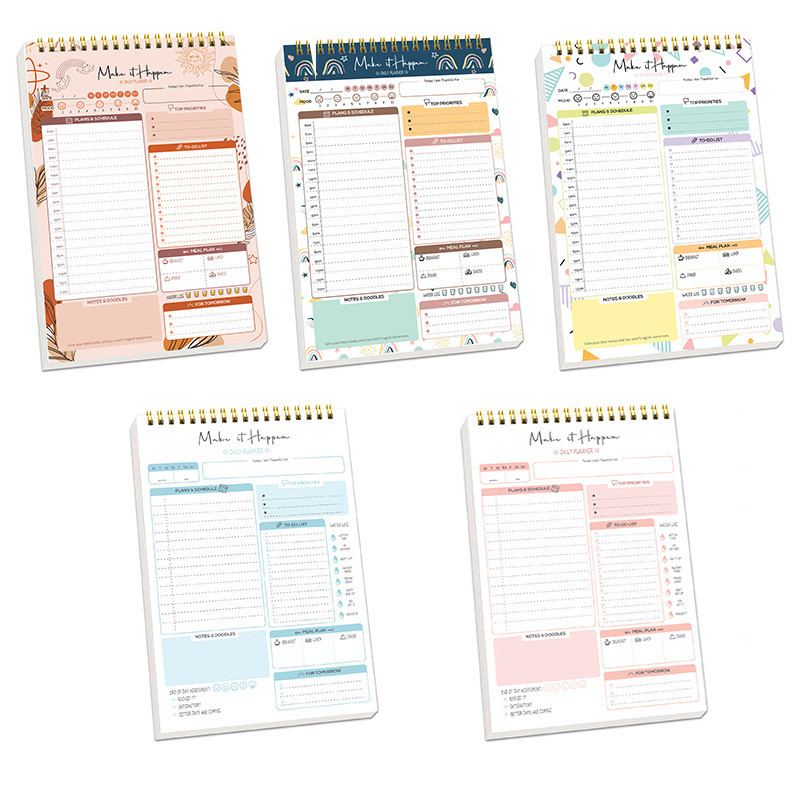 Bán chạy A5 Planner Lịch trình Planner Notebook Notebook Memo Notepad 2026 Planner Daily Daily Weekl