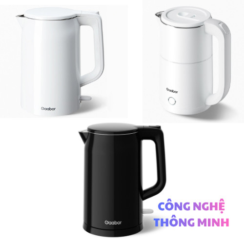Bình Đun Siêu Tốc Gaabor EK20M-WH01A/WH02A/EK-20M01A – 2L | 1500W | An Toàn – Bền Bỉ