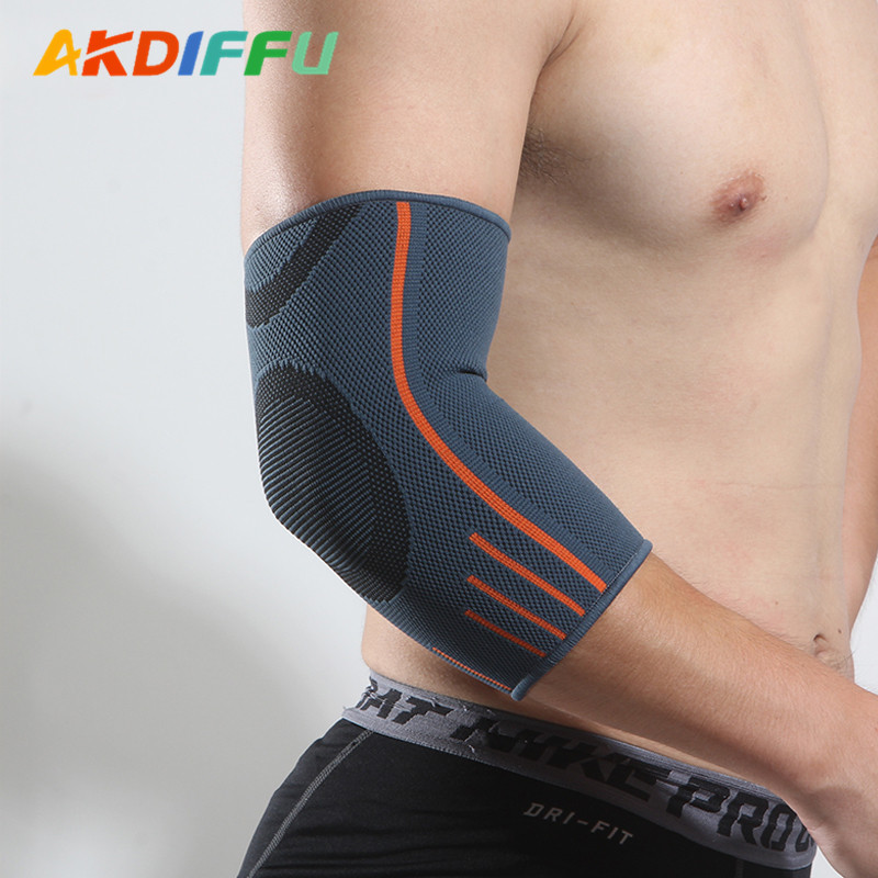 【Ready Stock】 Knitted Elbow Pads Thick Anti-Collision Basketball Arm Guard Football Volleyball Rolle